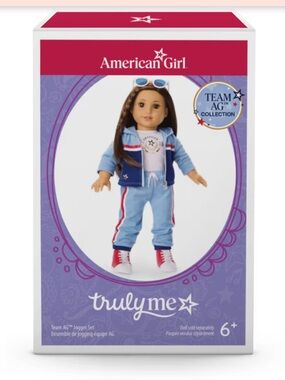 New & Opened American Girl Truly Me “Team AG” collection jogger set.